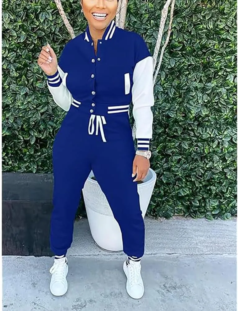 2 Piece Outfits for Women Tracksuit Set Jogging Suits Workout Gym Set Sweatpants Sport Sets Pocket