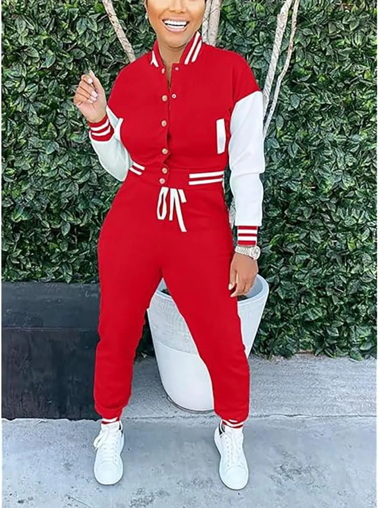 2 Piece Outfits for Women Tracksuit Set Jogging Suits Workout Gym Set Sweatpants Sport Sets Pocket