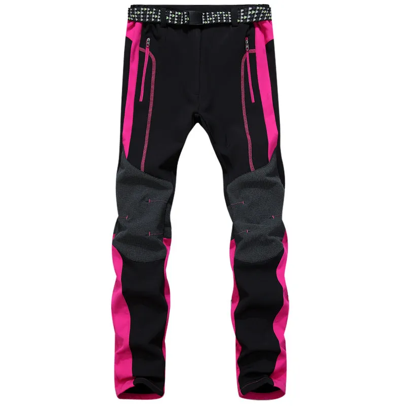 2015 Men/Women Waterproof Windproof Thick Warm Pants Soft Shell Hiking Pants Fleece Pants Outdoor Sports Pants