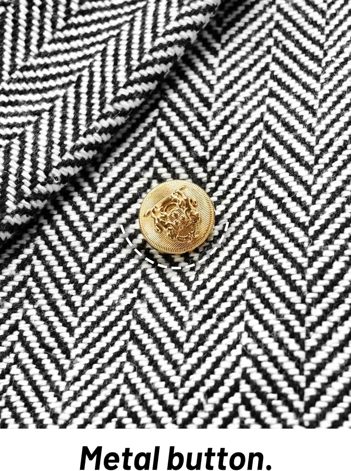 2025 Women's Spring Tweed Blazer Jacket Plaid Fully-Lined Fashion Business Casual Lapel Elegant Coat with Pockets