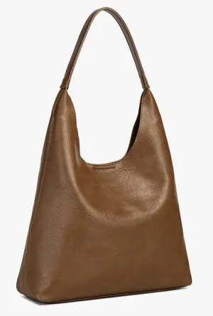 2Pcs Slouchy Hobo Bags for Women Vintage PU Leather Tote Bag Crossbody Purses Soft Top-handle Shoulder Handbags 2025