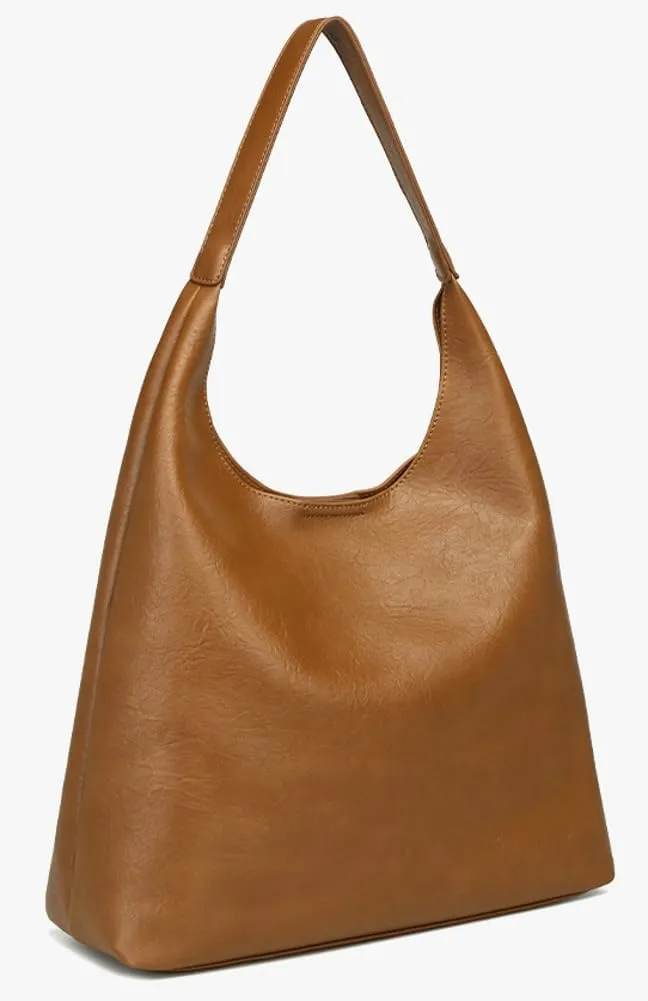 2Pcs Slouchy Hobo Bags for Women Vintage PU Leather Tote Bag Crossbody Purses Soft Top-handle Shoulder Handbags 2025