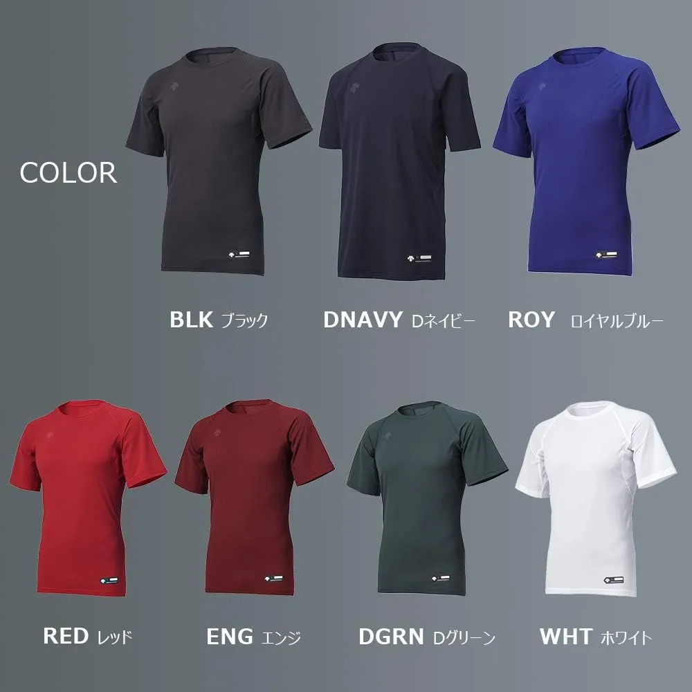 38% OFF Descente Baseball Round Neck Short Sleeve Baseball Undershirt Summer Relaxed Fit Shirt Professional Made Sho Otani
