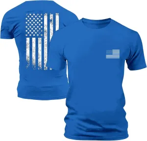 4th of July Hawaiian Shirt for Men American Flag Graphic Clothes Summer Patriotic USA Short Sleeve Sports Outfits