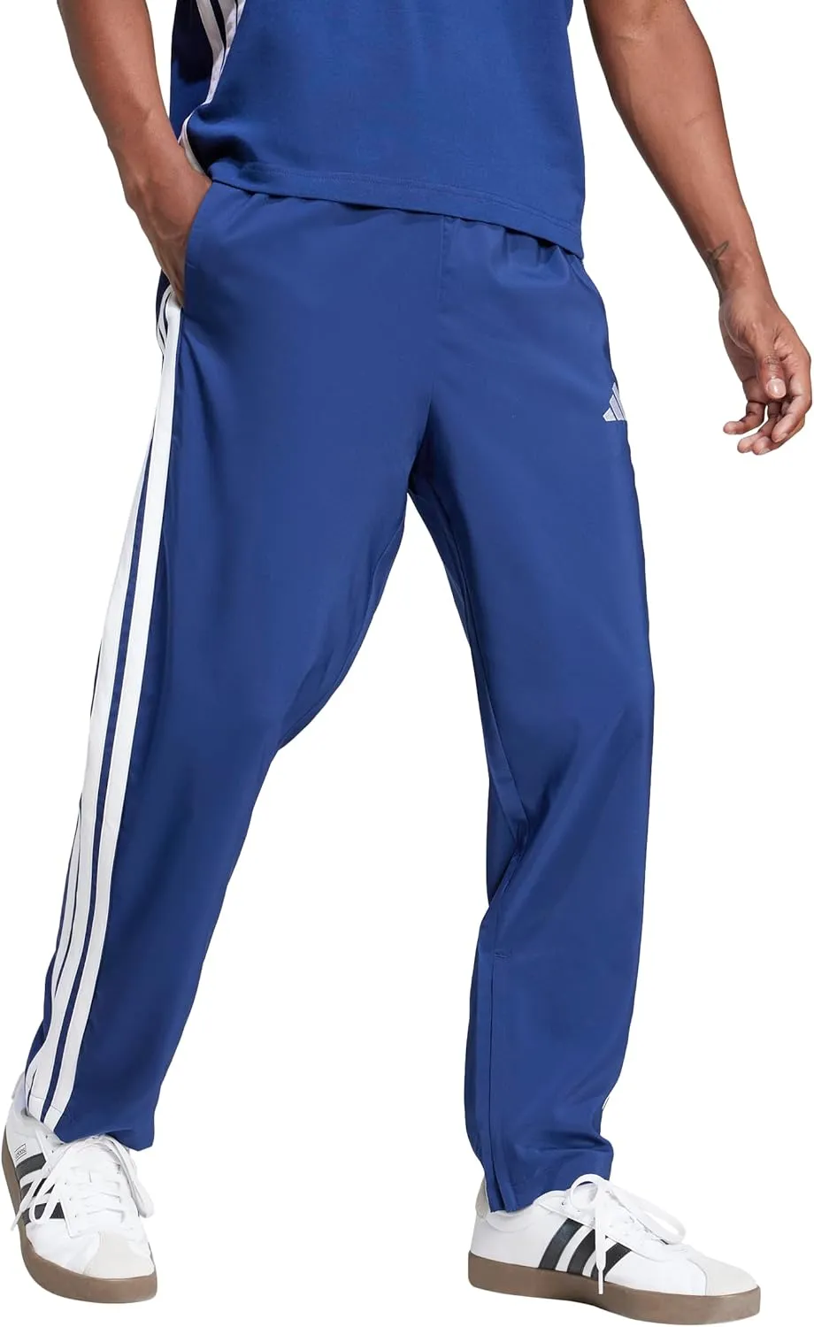 adidas Men's Essentials 3-Stripes Open Hem Stanford Pants
