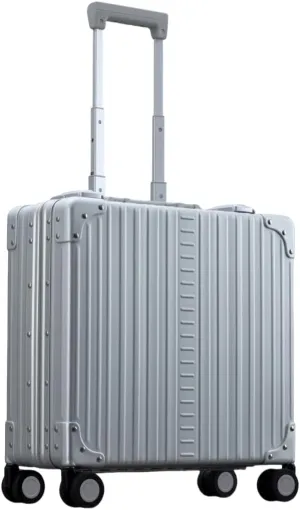 All Aluminum Carry On Luggage Hard Shell Luggage Case Lightweight Metal Suitcases with TSA Lock for Travel (Silver, 16-Inch 24L)