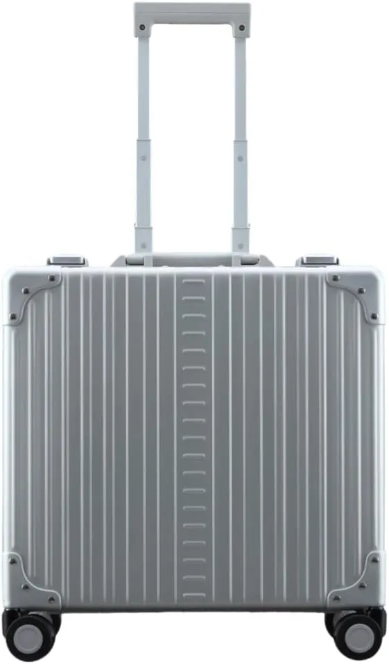 All Aluminum Carry On Luggage Hard Shell Luggage Case Lightweight Metal Suitcases with TSA Lock for Travel (Silver, 16-Inch 24L)
