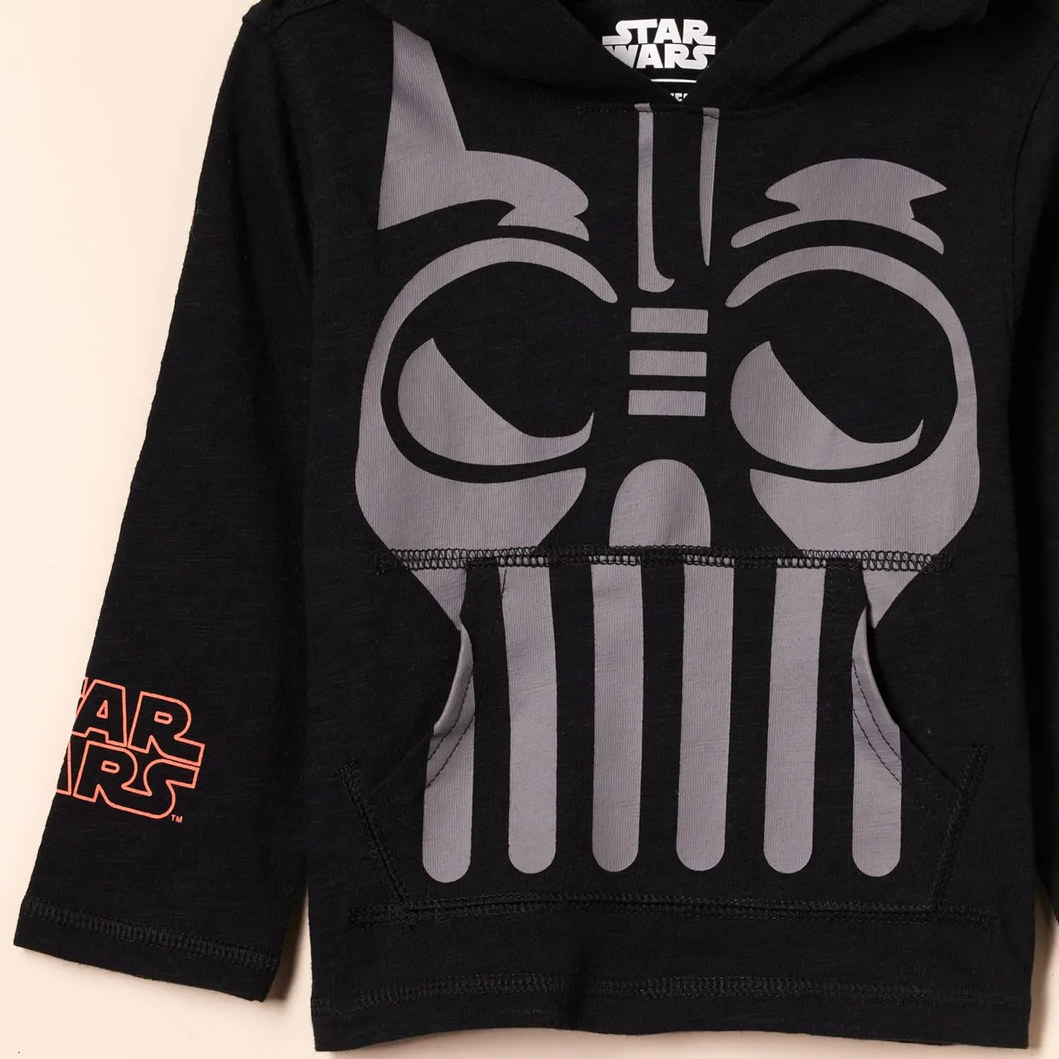 Amazon Essentials Disney | Marvel | Star Wars Boys and Toddlers' Lightweight Hooded Long-Sleeve T-Shirts, Pack of 2