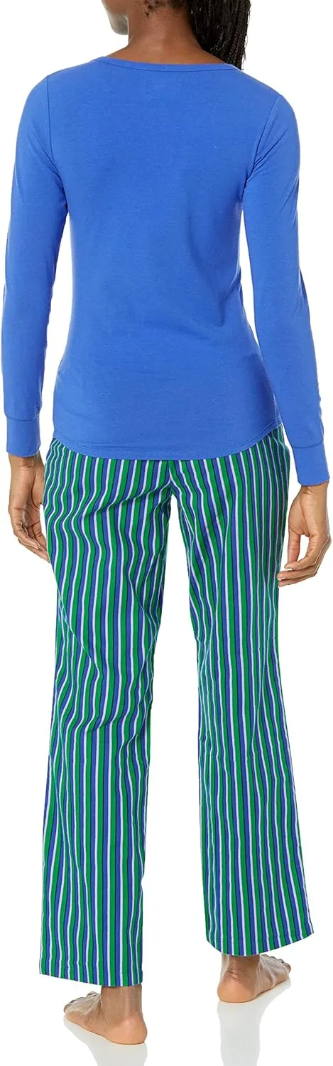 Amazon Essentials Harry Potter | Looney Tunes Women's Lightweight Flannel Pant and Long-Sleeve T-Shirt Sleep Set