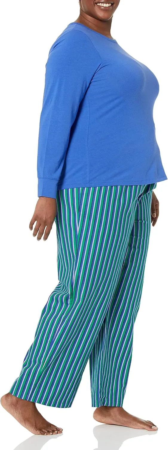 Amazon Essentials Harry Potter | Looney Tunes Women's Lightweight Flannel Pant and Long-Sleeve T-Shirt Sleep Set
