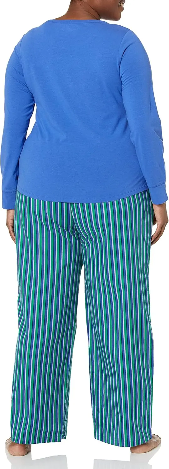 Amazon Essentials Harry Potter | Looney Tunes Women's Lightweight Flannel Pant and Long-Sleeve T-Shirt Sleep Set