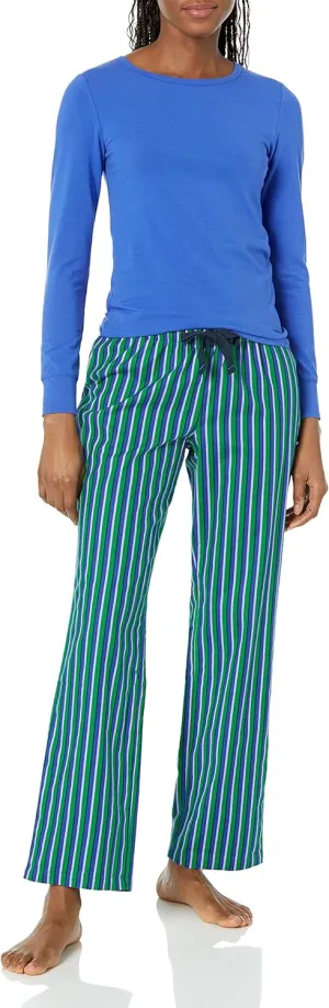 Amazon Essentials Harry Potter | Looney Tunes Women's Lightweight Flannel Pant and Long-Sleeve T-Shirt Sleep Set