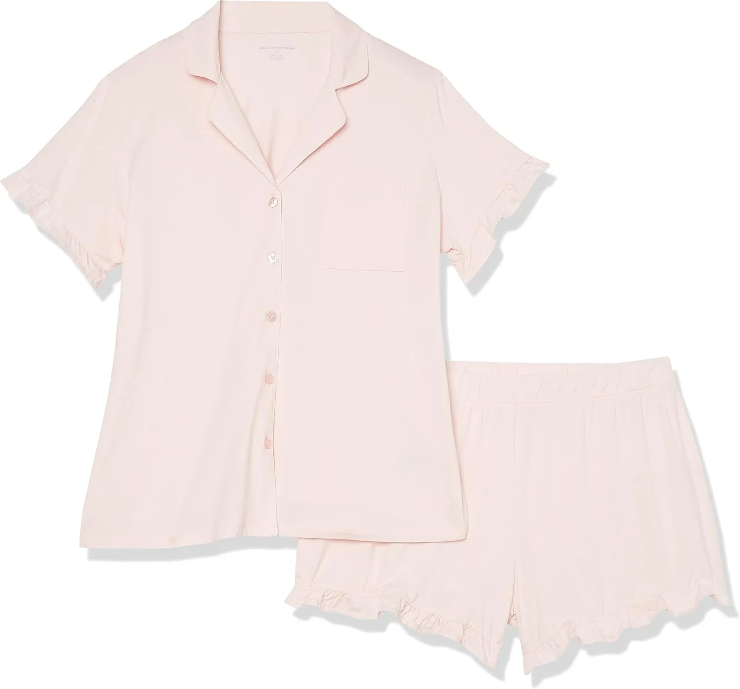 Amazon Essentials Women's Cotton Modal Short Pajama Set - Discontinued Colors