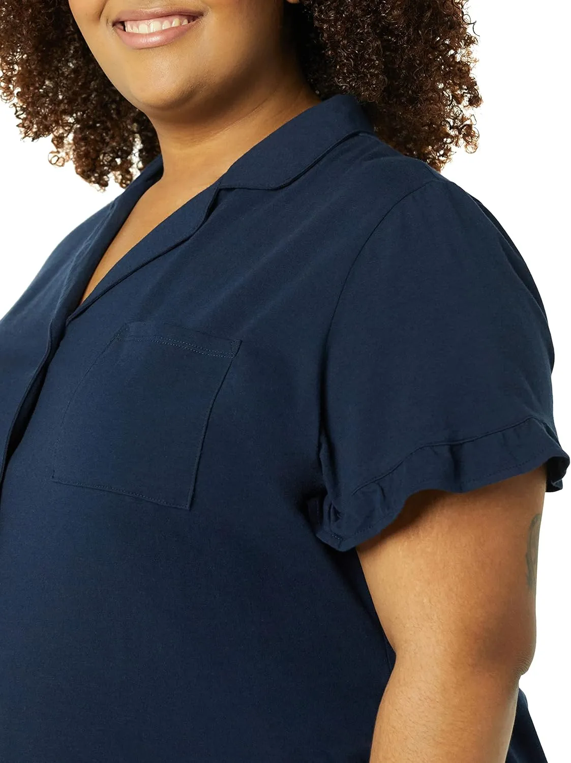 Amazon Essentials Women's Cotton Modal Short Pajama Set - Discontinued Colors