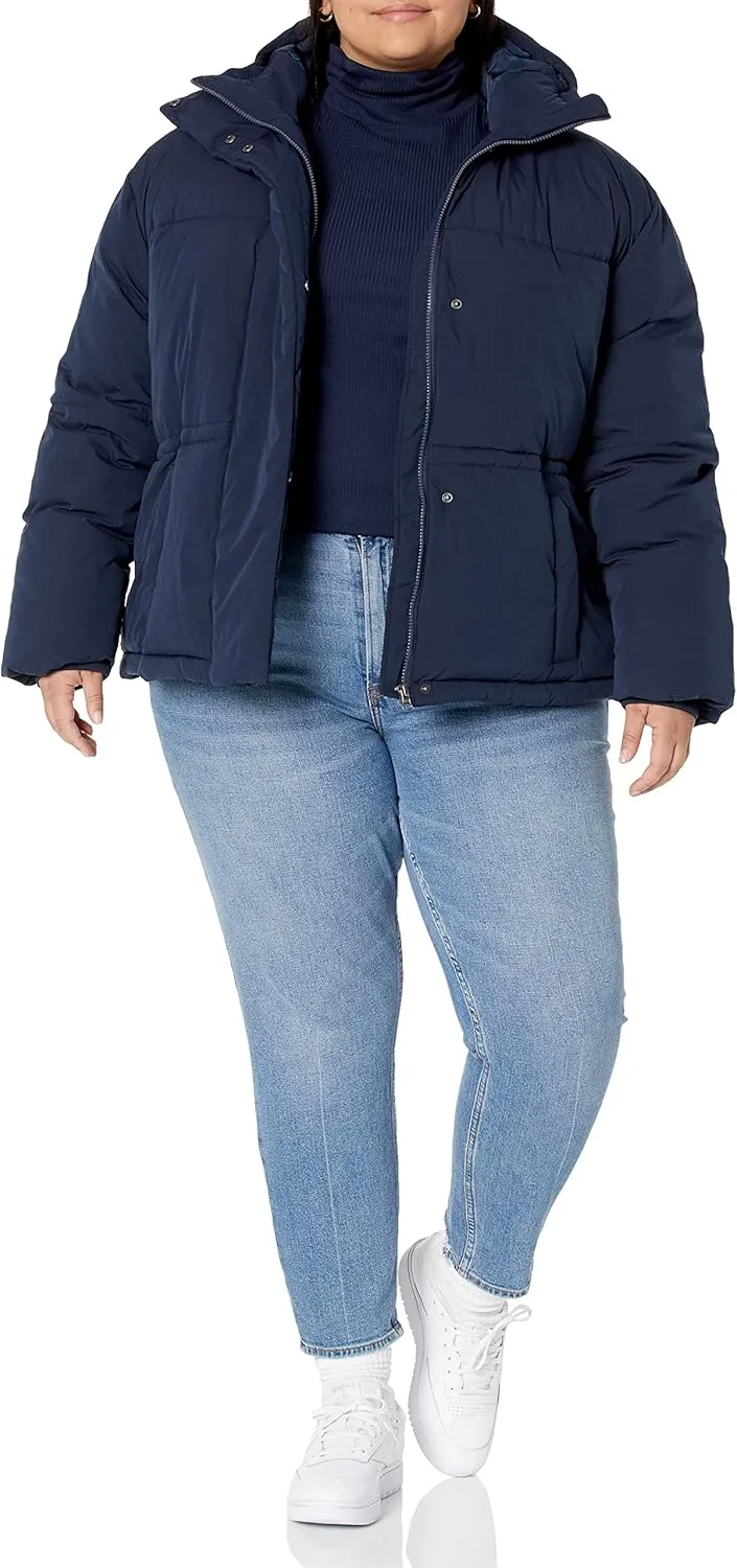 Amazon Essentials Women's Short Waisted Puffer Jacket (Available in Plus Size)