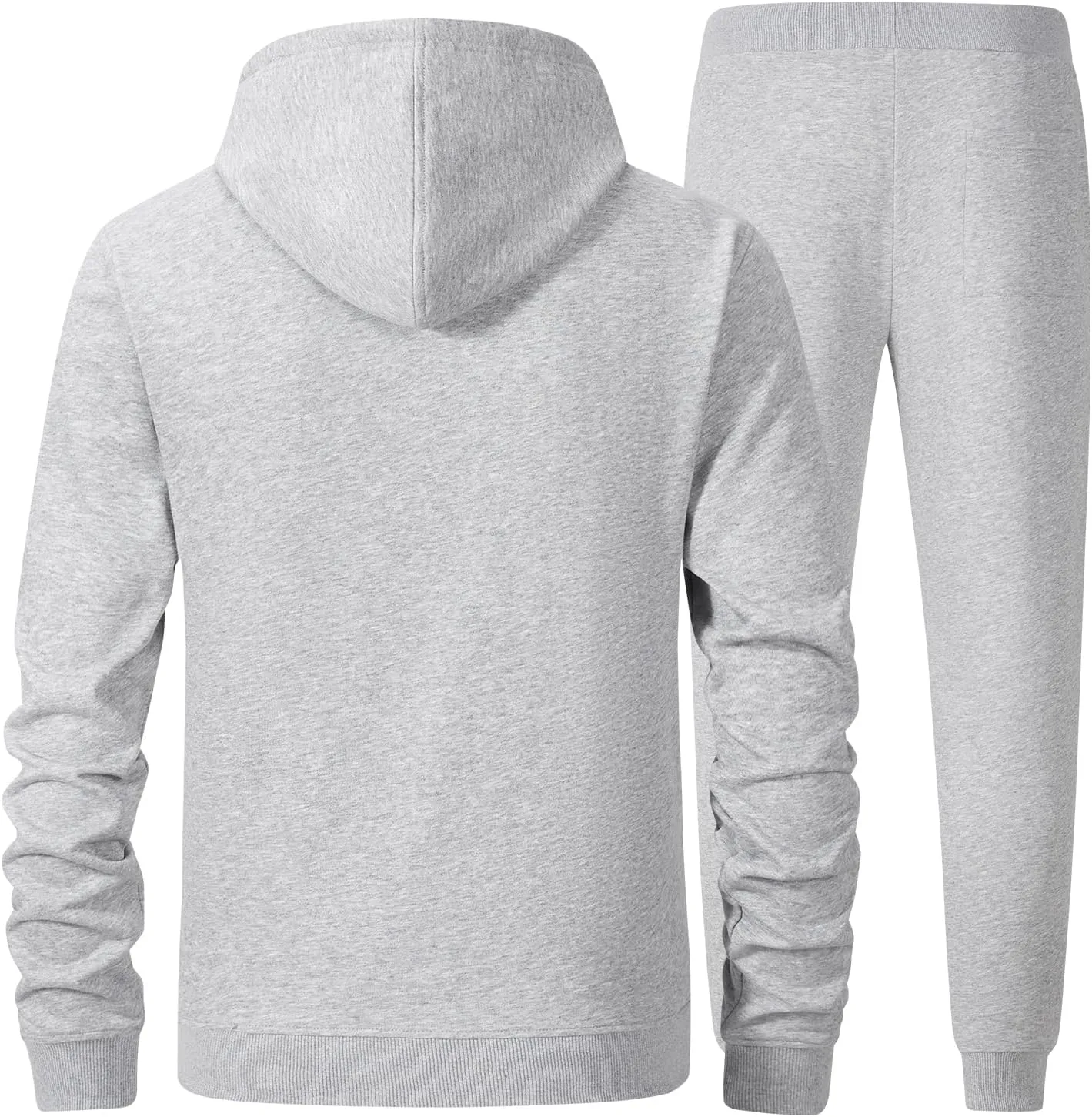 ANOTWENER Men's Track Suits 2 Piece Stand-up Collar Long Sleeve with Double Side Pockets Jacket and Sweatpants