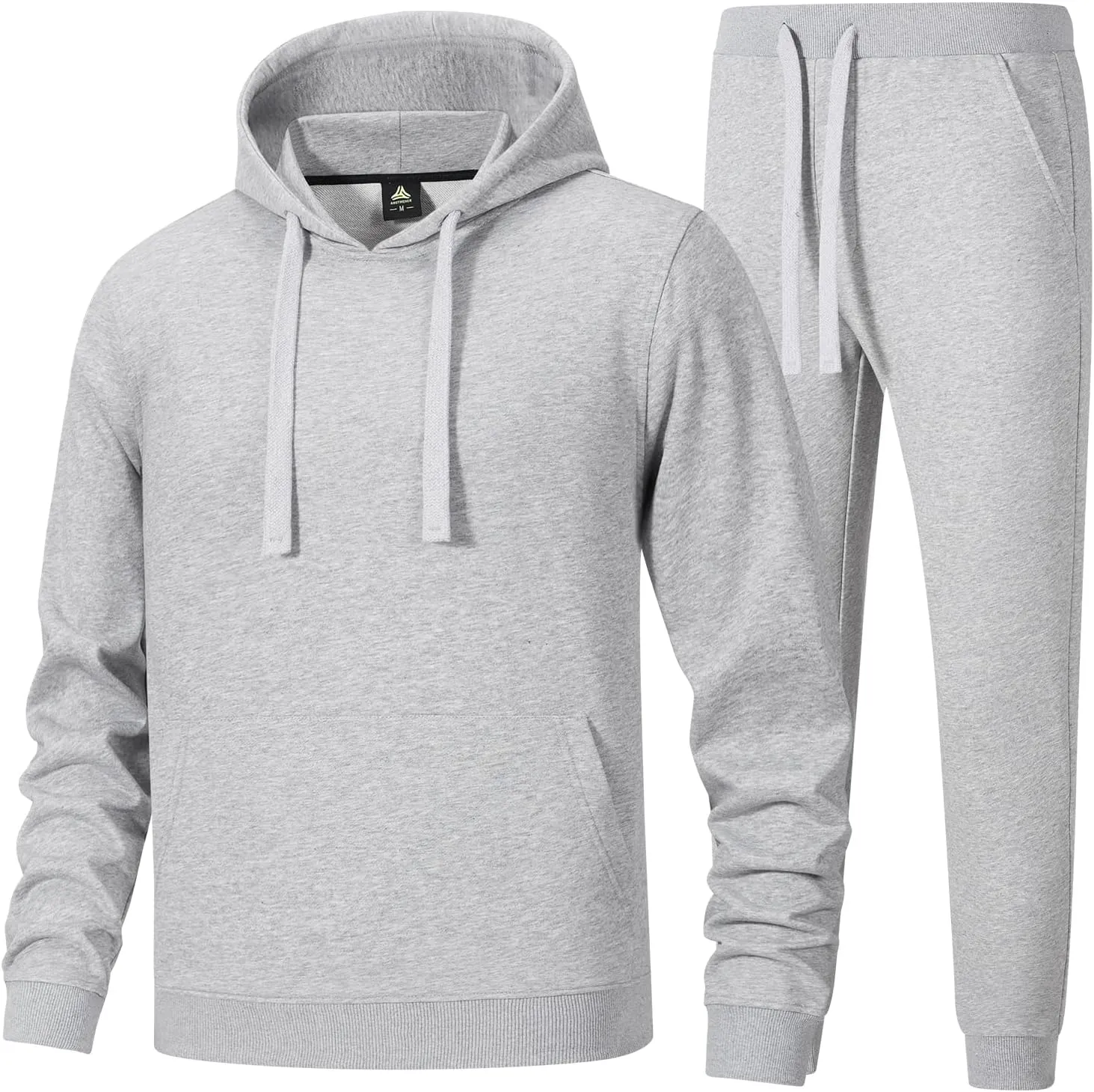 ANOTWENER Men's Track Suits 2 Piece Stand-up Collar Long Sleeve with Double Side Pockets Jacket and Sweatpants