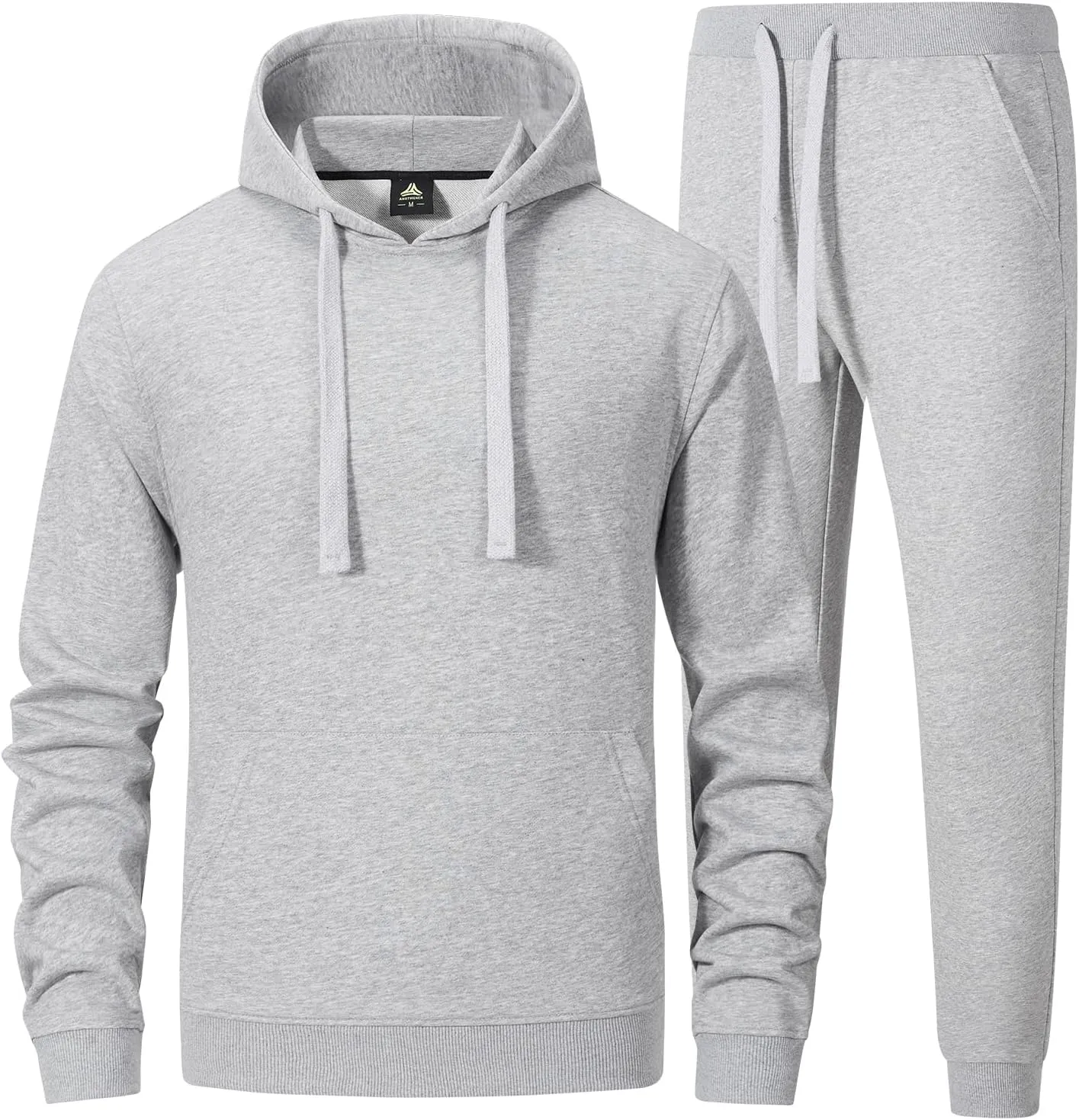 ANOTWENER Men's Track Suits 2 Piece Stand-up Collar Long Sleeve with Double Side Pockets Jacket and Sweatpants