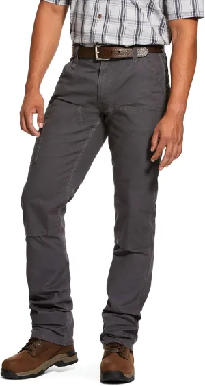 ARIAT Men's Rebar M4 Relaxed Durastretch Made Tough Double Front Stackable Straight Leg Pant