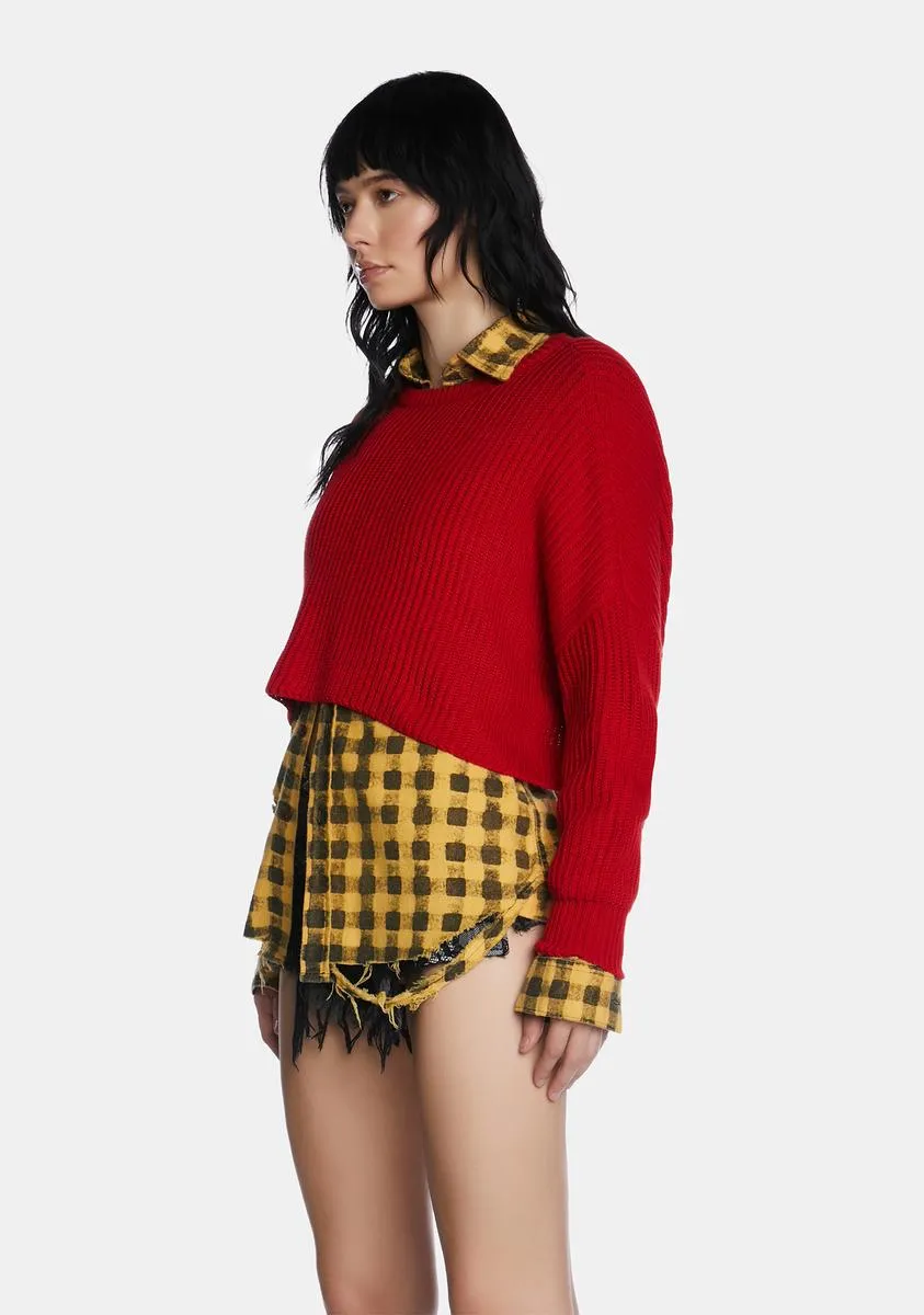 Autumn Revival Cropped Sweater