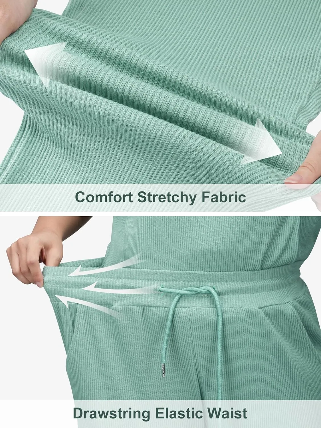 AVAMO Womens Two Piece Sets Stretch Travel Outfits 3/4 Zip Jogger Sets 2 Piece Loungewear Airport Outfits Set with Pockets