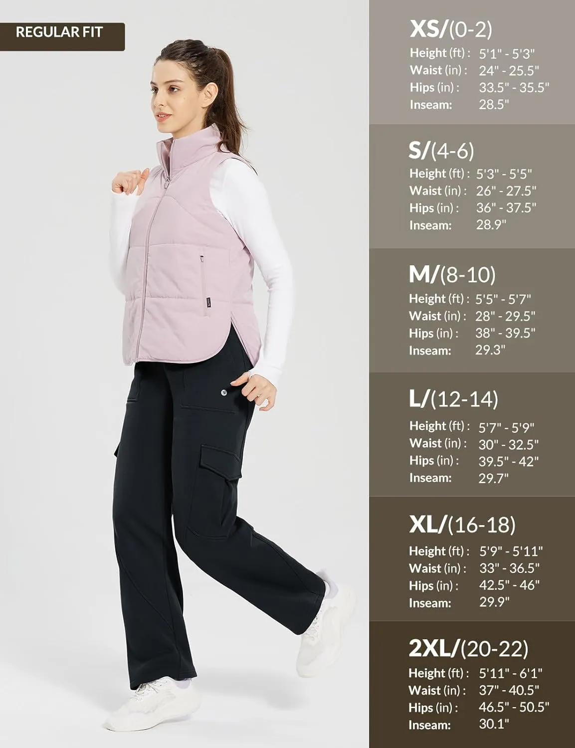 baleaf Womens Fleece Lined Cargo Sweatpants Wide Leg Sweat Pants with Pockets Mid Rise Dance Athletic
