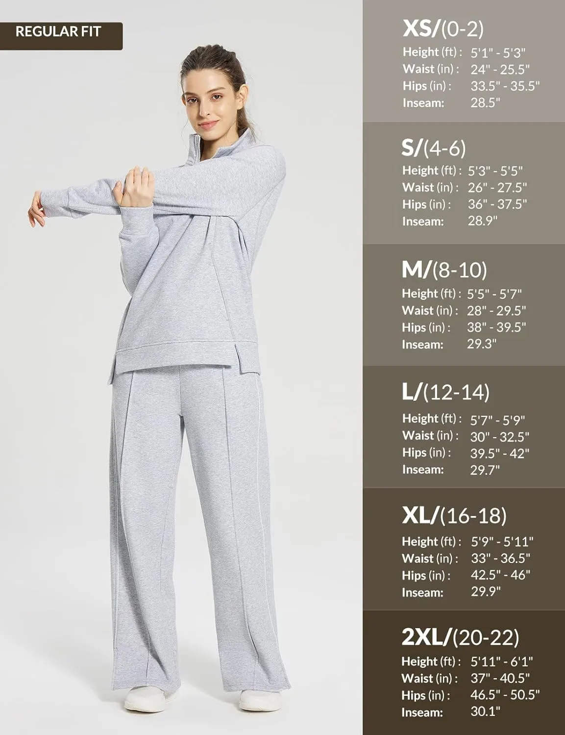 baleaf Womens Fleece Lined Wide Leg Sweatpants Drawstring Sweat Pants with Pockets Athletic Track Fall Winter