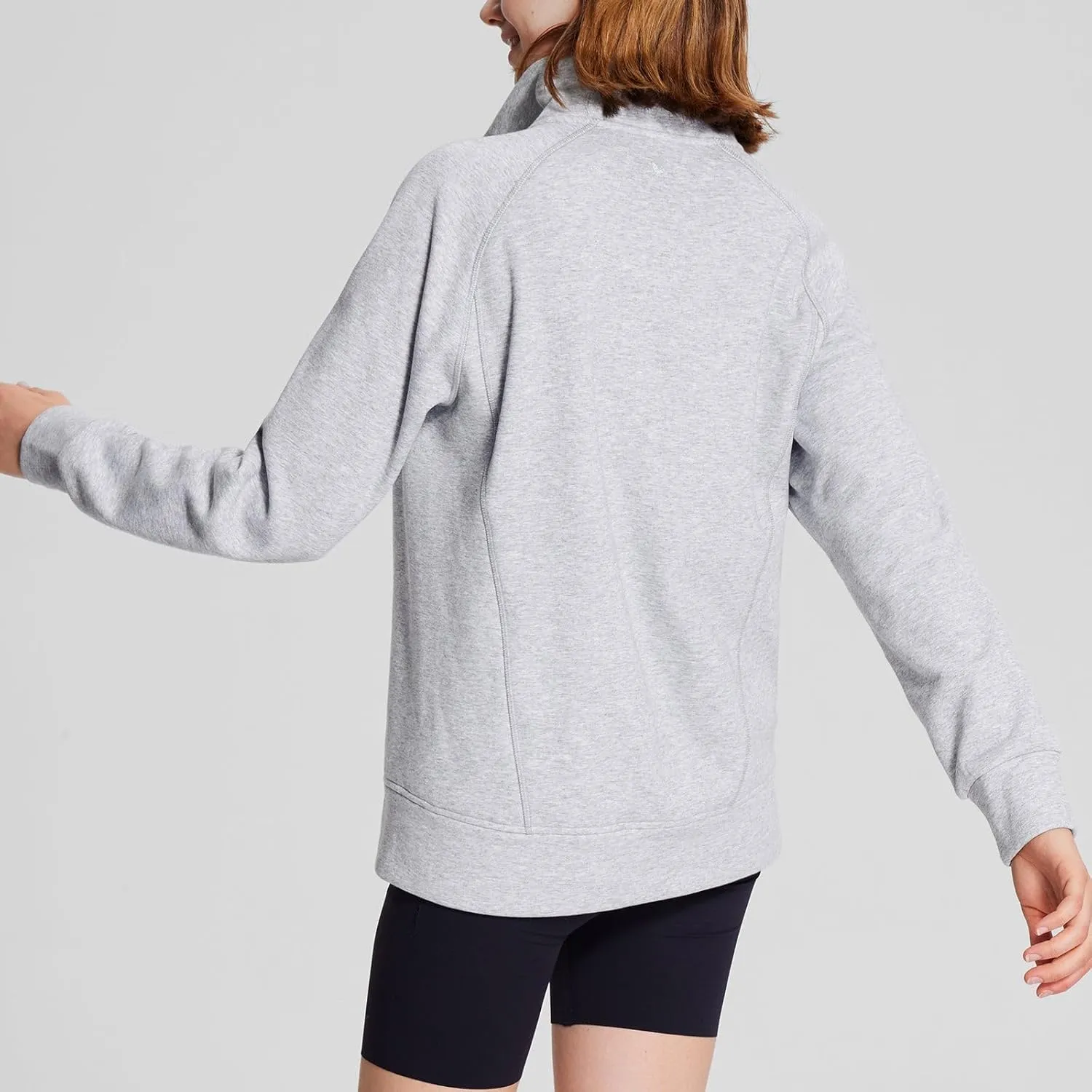baleaf Women's Quarter Zip Pullover Fleece Jacket Oversized Hoodie Fall Sweatshirts Casual with Pockets