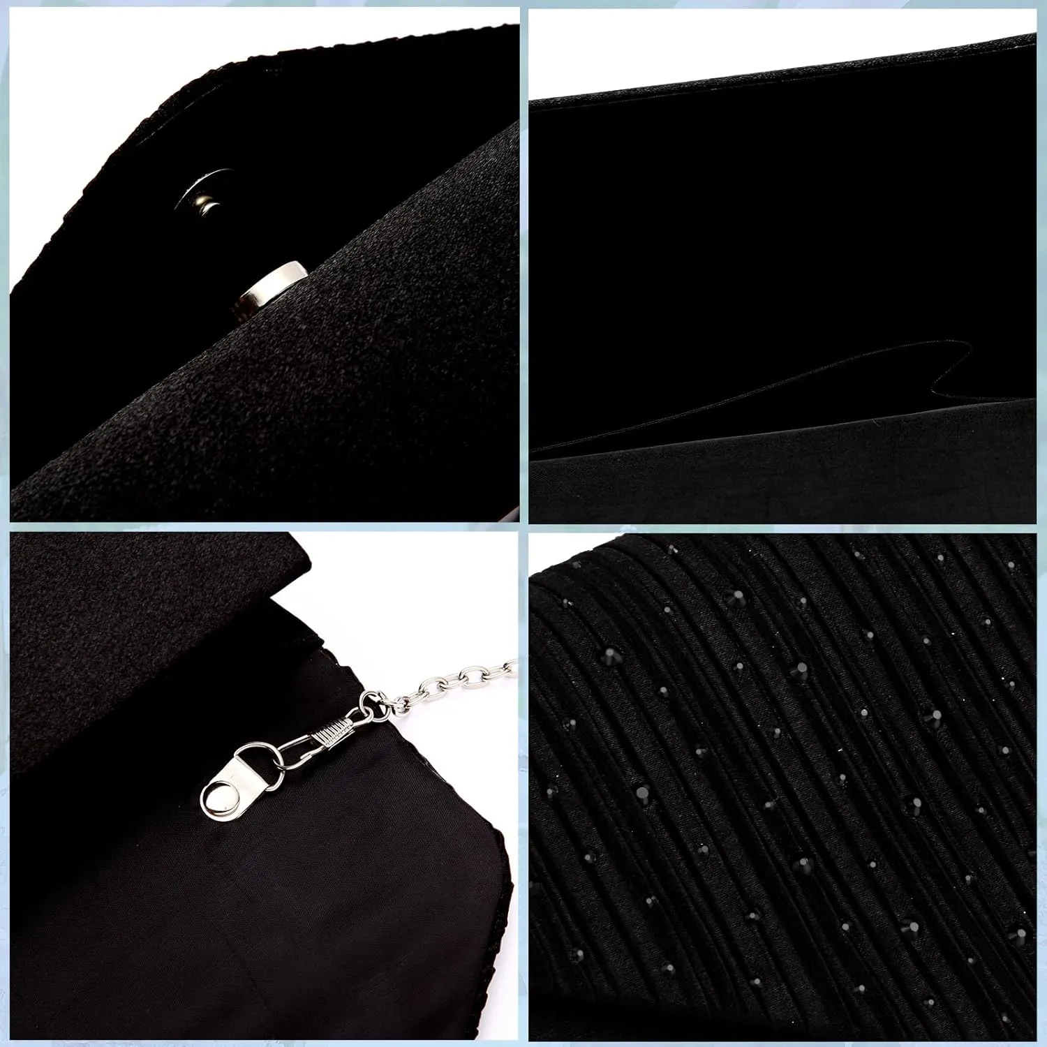 BBjinronjy Clutch Purses for Women Evening Bag Formal Rhinestone Handbags for Wedding Party Cocktail Prom Dinner