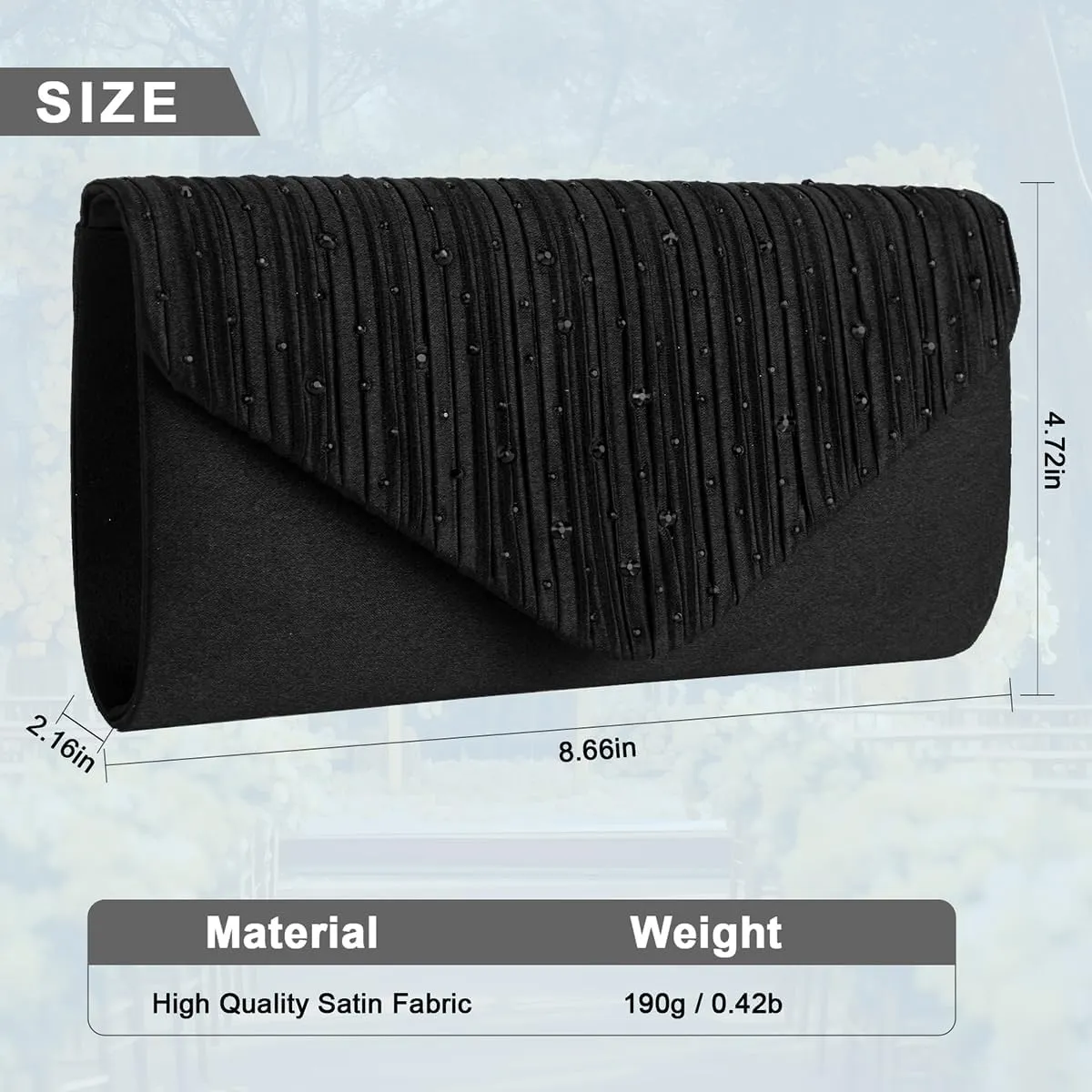 BBjinronjy Clutch Purses for Women Evening Bag Formal Rhinestone Handbags for Wedding Party Cocktail Prom Dinner