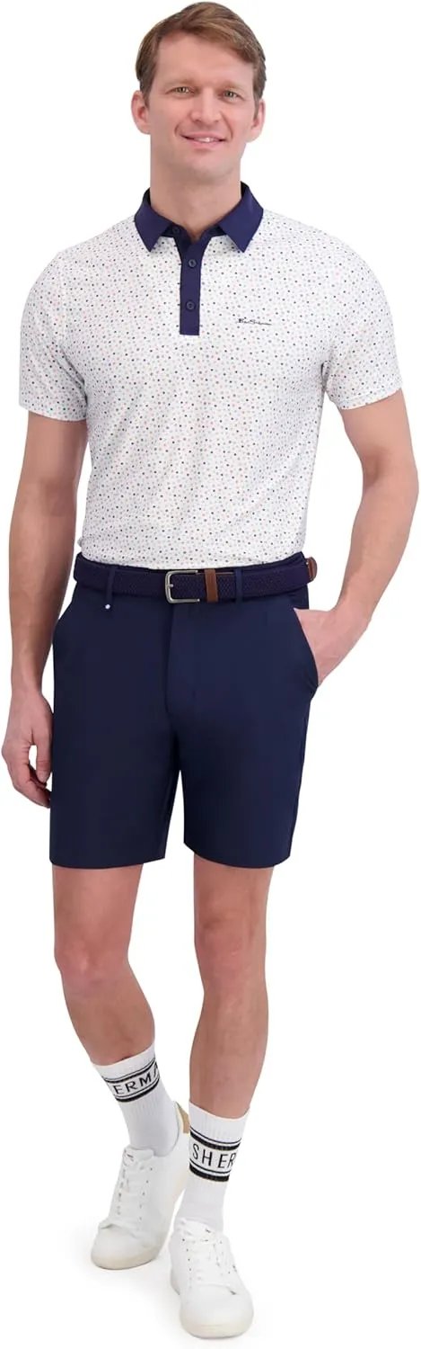 Ben Sherman Men's Performance Luxury Golf Polo Shirt Stretch & Buttery Soft Fabric, Athletic Fit