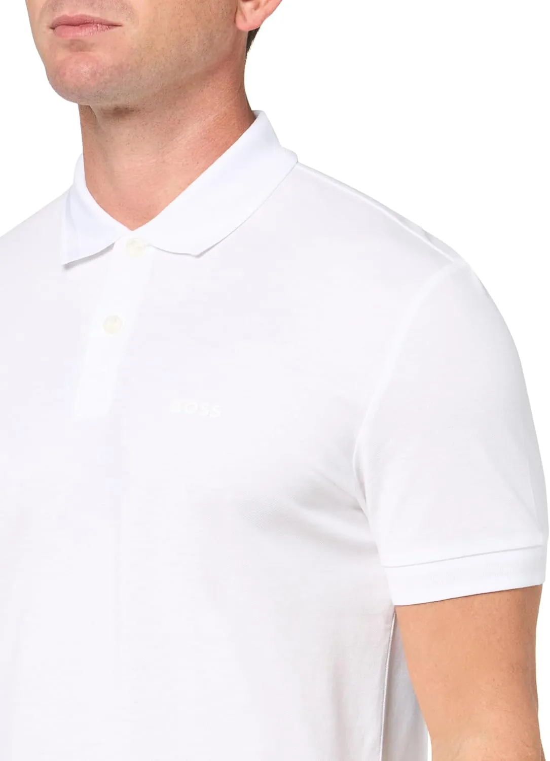 BOSS Men's Pio Sporty Tonal Collar Polo
