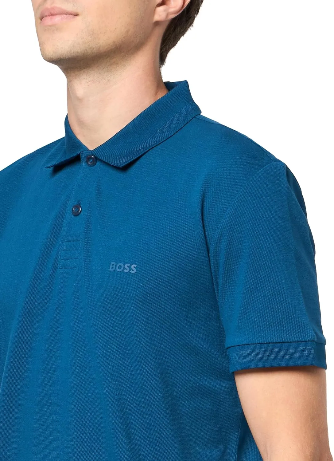 BOSS Men's Pio Sporty Tonal Collar Polo