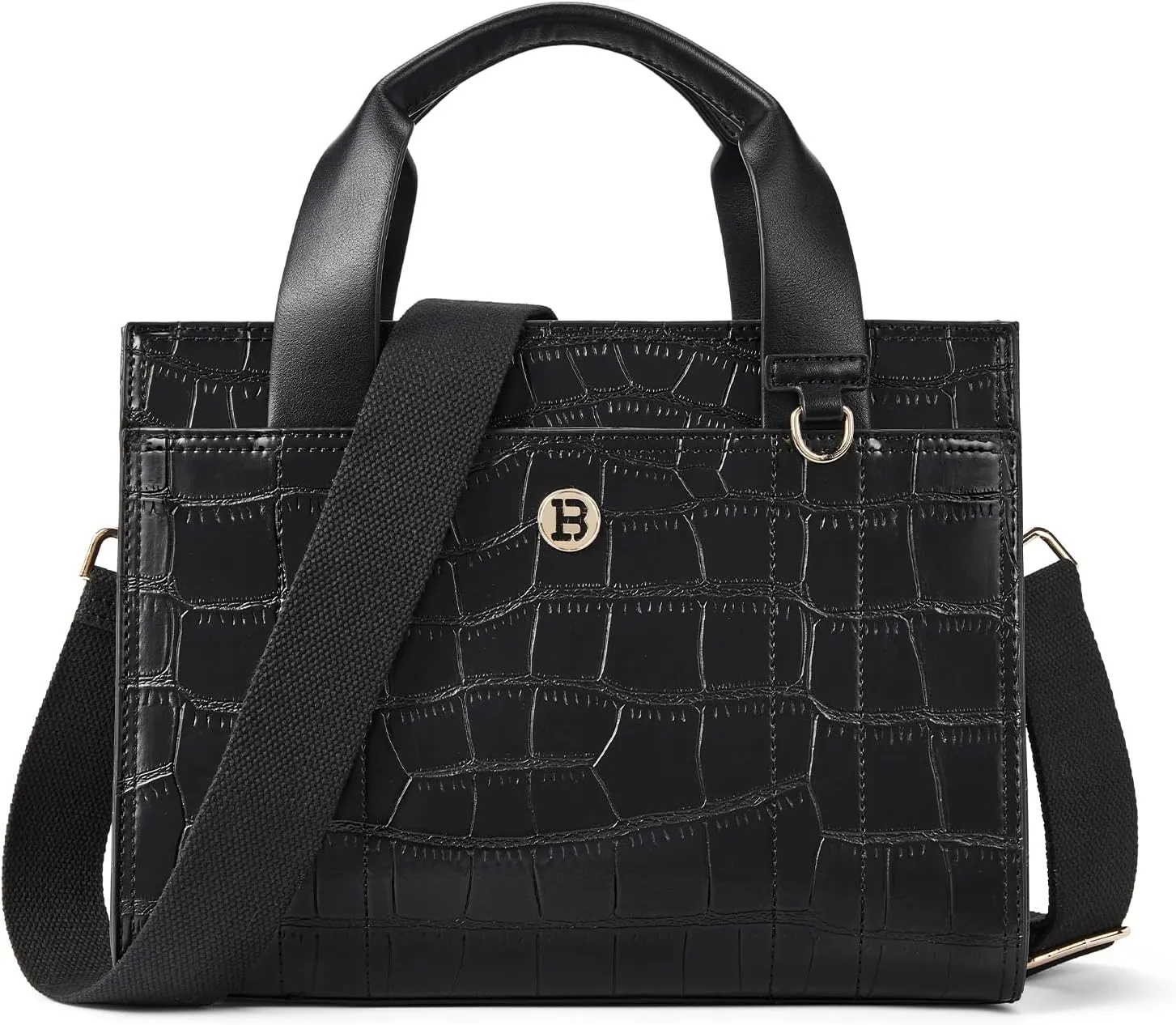 BOSTANTEN Small Tote Bag for Women Crossbody Trendy Purses Vegan Leather Satchel Handbags with Shoulder Strap