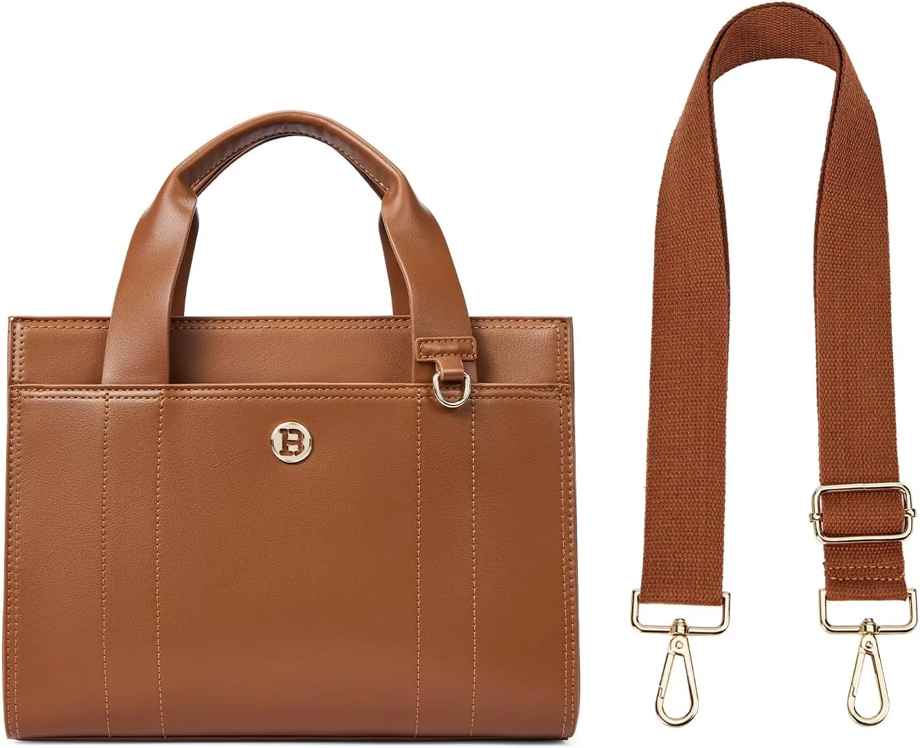BOSTANTEN Small Tote Bag for Women Crossbody Trendy Purses Vegan Leather Satchel Handbags with Shoulder Strap