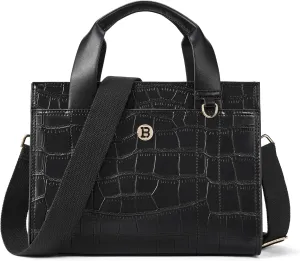 BOSTANTEN Small Tote Bag for Women Crossbody Trendy Purses Vegan Leather Satchel Handbags with Shoulder Strap