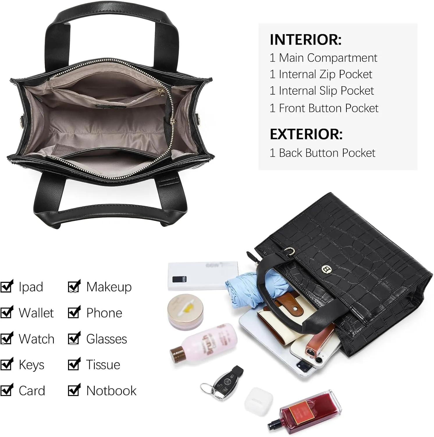 BOSTANTEN Small Tote Bag for Women Crossbody Trendy Purses Vegan Leather Satchel Handbags with Shoulder Strap
