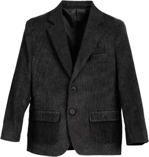 Boy Corduroy Blazer Formal Notched Lapel Cute Casual Slim Fit Tuxedo Wedding Tuxedo Blazer for Boy