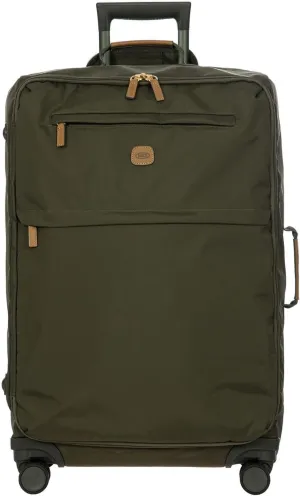 Bric's X-Bag Large Spinner with Frame - 27 Inch - Suitcases with Wheels - Checked Luggage - Olive