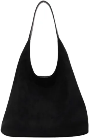 Brown Suede Bag, Hobo Tote Bag for Women, Suede Shoulder Bag Slouchy Bag,Office Casual Tote Handbag Clutch Bag