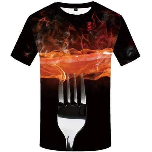 Buddha T shirts Men Fire T-shirts 3d Yinyang Tshirts Novelty Galaxy Space T-shirts Graphic Flame Shirt Print Short Sleeve summer