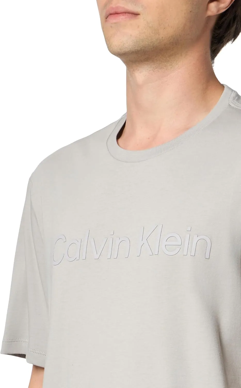 Calvin Klein Men's Relaxed Fit CK Logo Crewneck T-Shirt