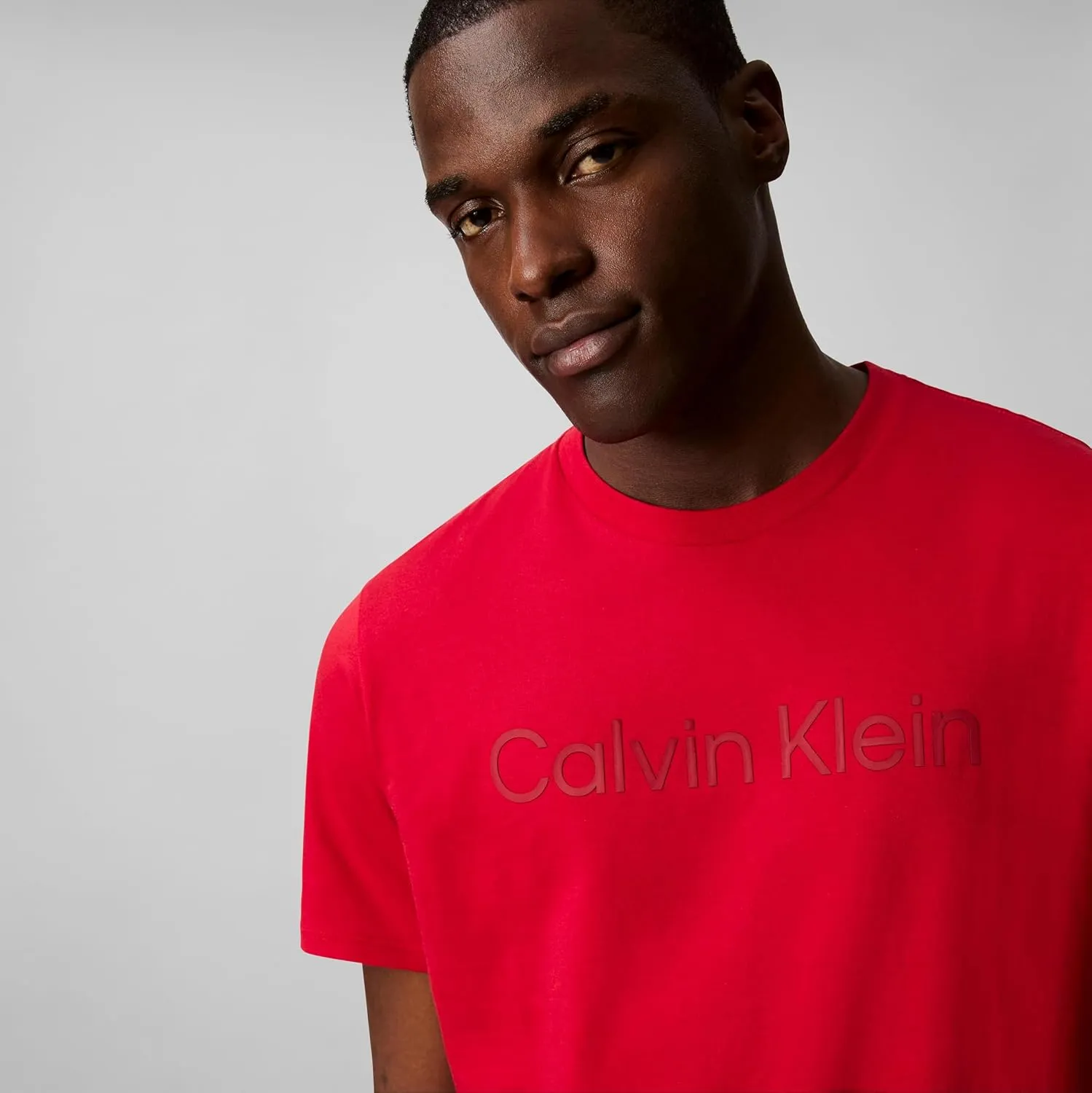 Calvin Klein Men's Relaxed Fit CK Logo Crewneck T-Shirt