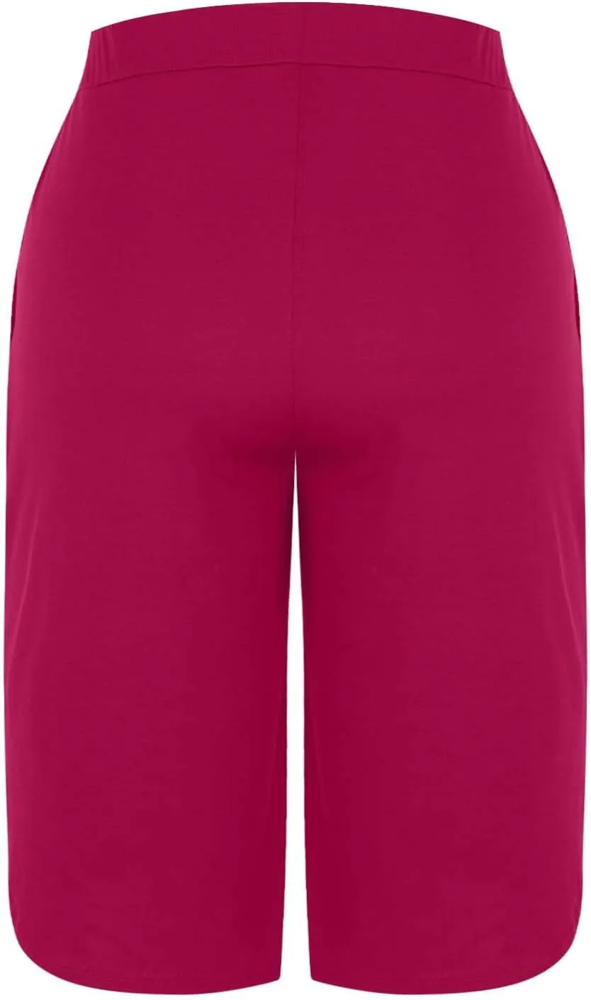 Capri Pants for Women Casual Summer Drawstring Elastic Waist Capris Split Hem Stretch Pant 2025 Trendy Clothes