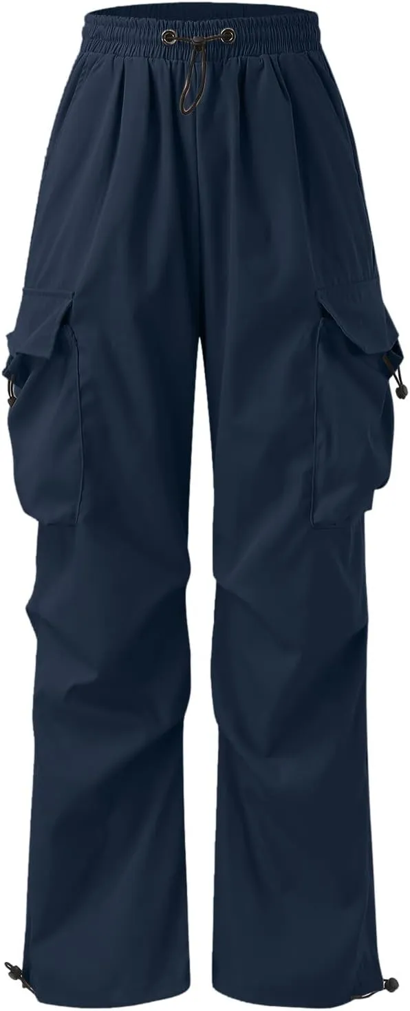 Cargo Combat Pant for Men Casual Work Pant Elastic Waist Cotton Joggers Multi Pockets