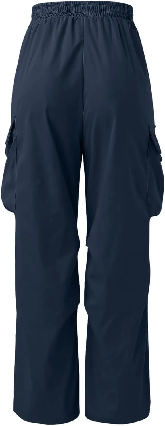 Cargo Combat Pant for Men Casual Work Pant Elastic Waist Cotton Joggers Multi Pockets