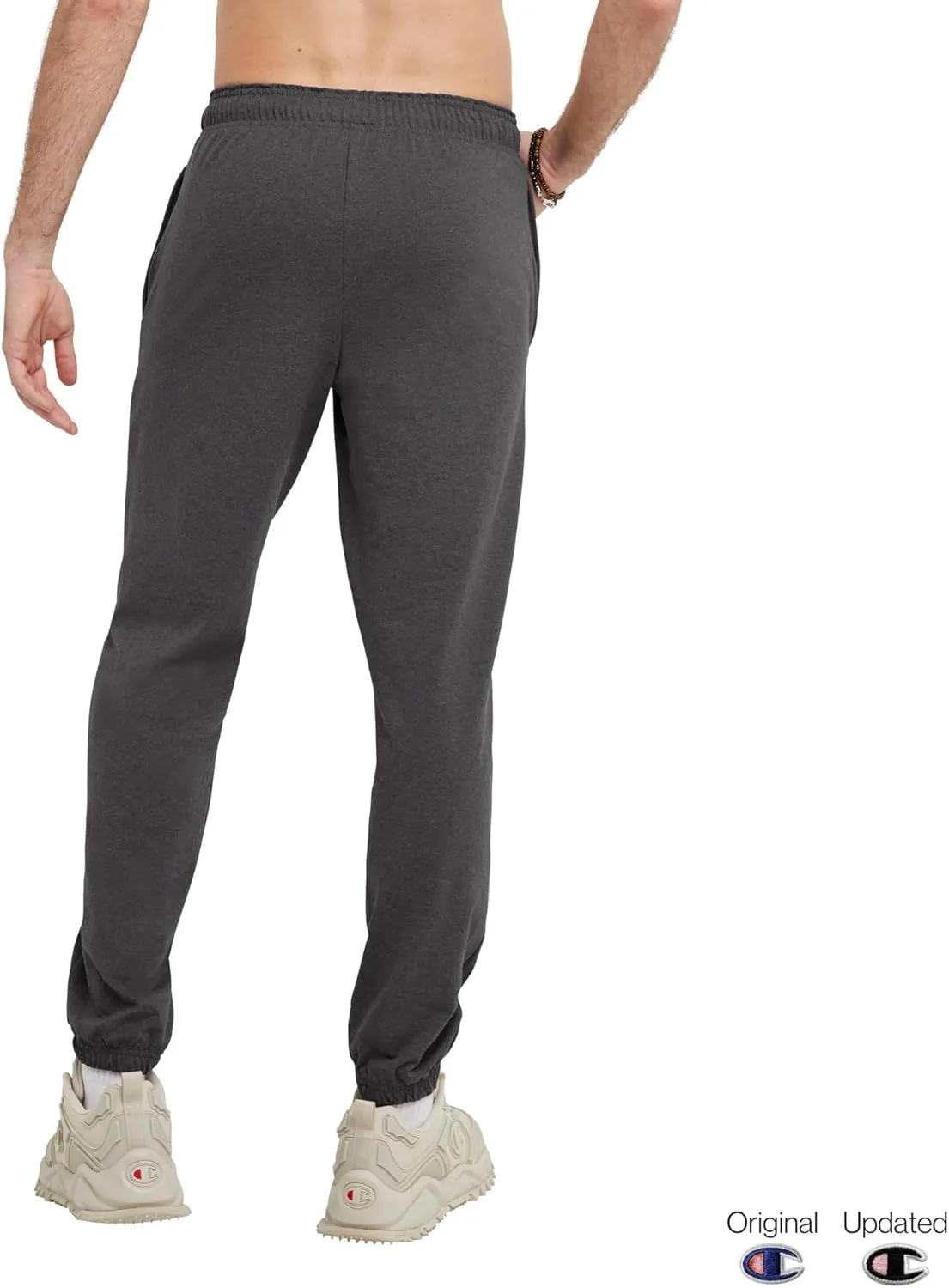 Champion Men's Pants, Lightweight Lounge, Jersey Knit Casual Pants for Men (Reg. or Big & Tall)