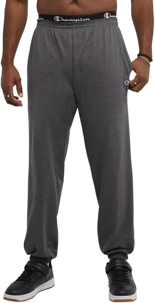 Champion Men's Pants, Lightweight Lounge, Jersey Knit Casual Pants for Men (Reg. or Big & Tall)