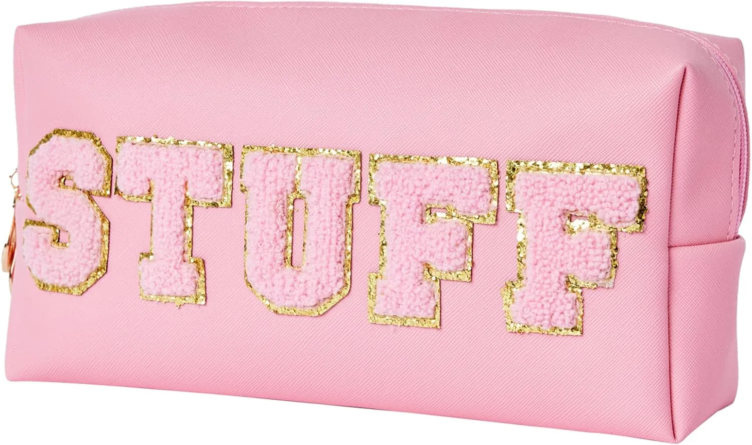 Christmas Gifts for Her Preppy Patch Stuff Portable Makeup Bag Bulk Cosmetic Bag Waterproof Travel Organizer Zipper Pouch Storage Purse for Women Girls Gift