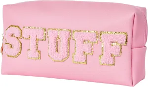 Christmas Gifts for Her Preppy Patch Stuff Portable Makeup Bag Bulk Cosmetic Bag Waterproof Travel Organizer Zipper Pouch Storage Purse for Women Girls Gift